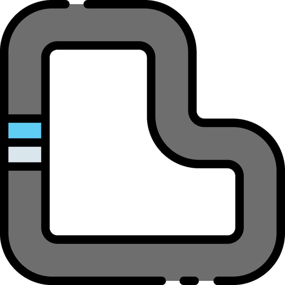 A black and white icon of a road vector