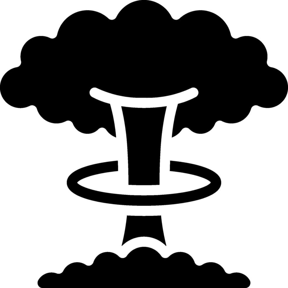 Nuclear bomb icon vector