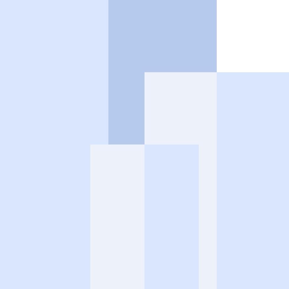 A blue and white square with a white square in the middle vector