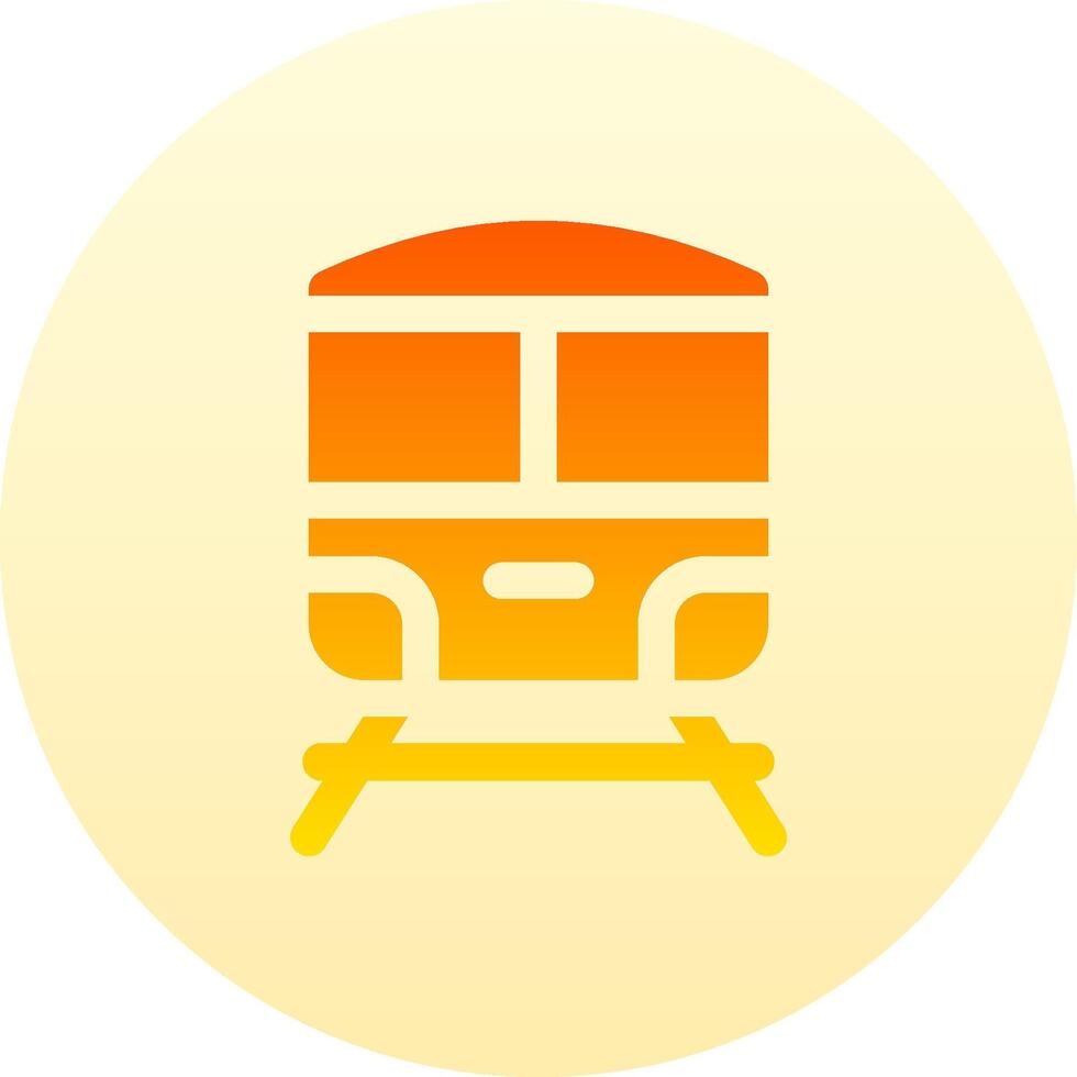 A yellow train icon on a white background vector