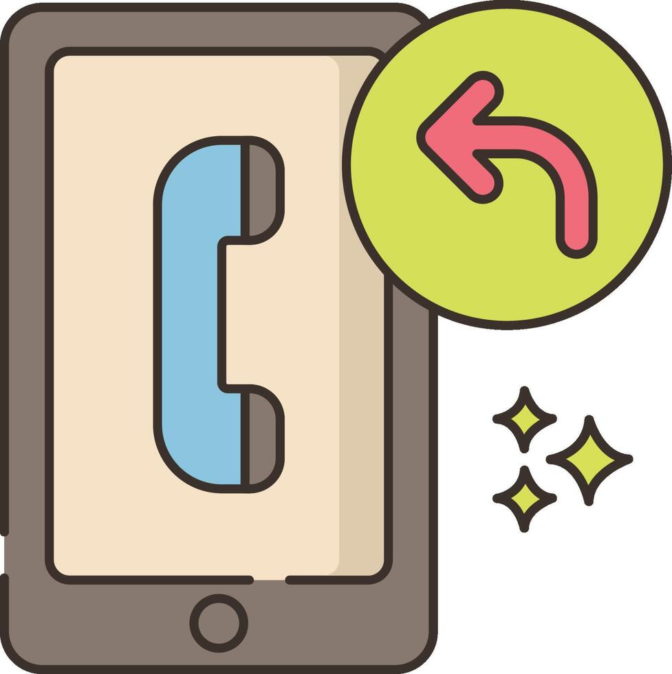 Phone call icon vector