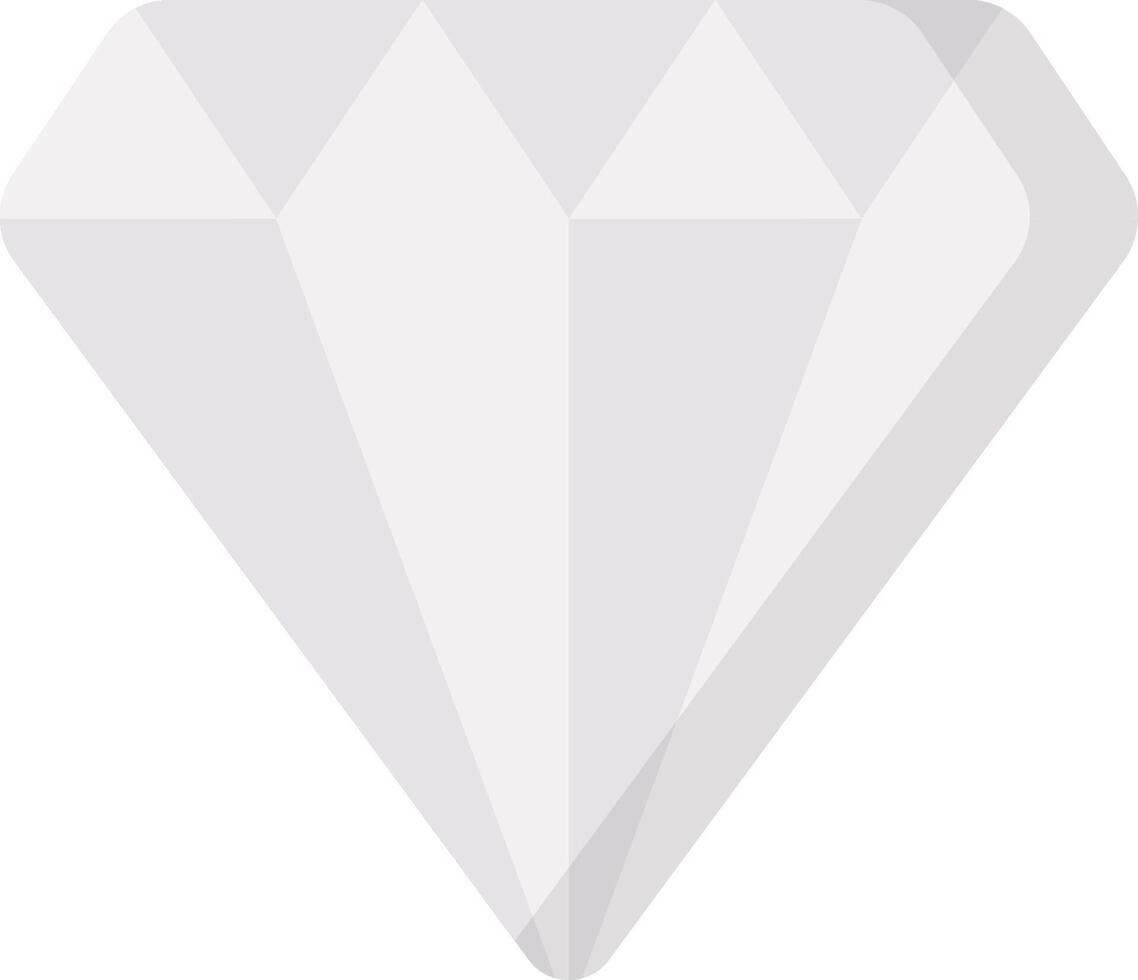 A diamond is shown on a white background vector