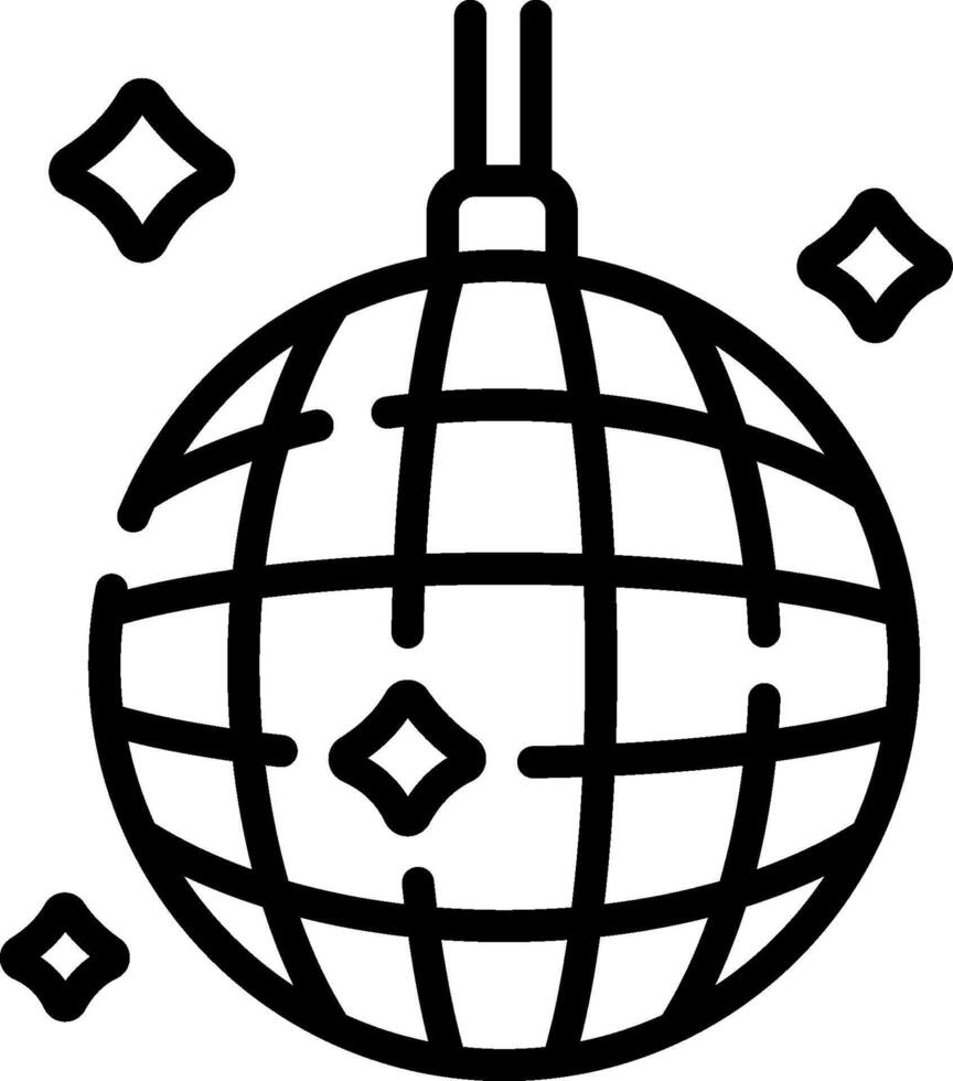 Disco ball icon illustration vector