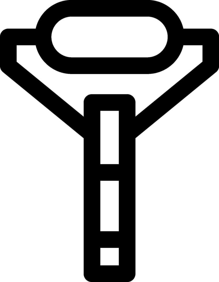 A black and white image of a razor vector