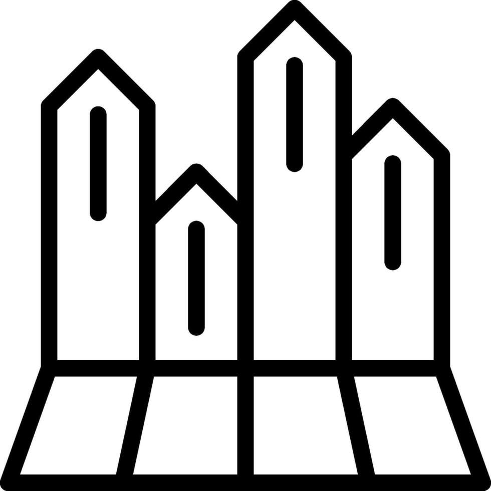 A black and white image of a city skyline vector