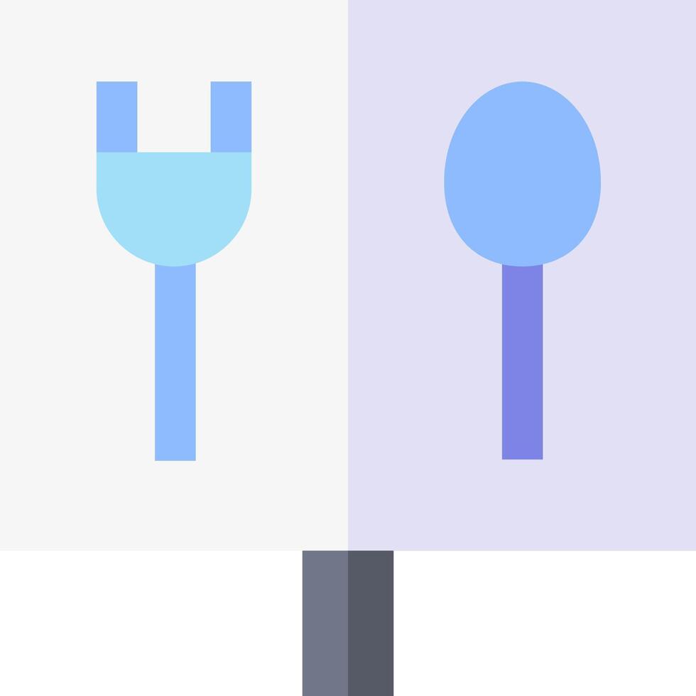 A fork and spoon icon on a white background vector