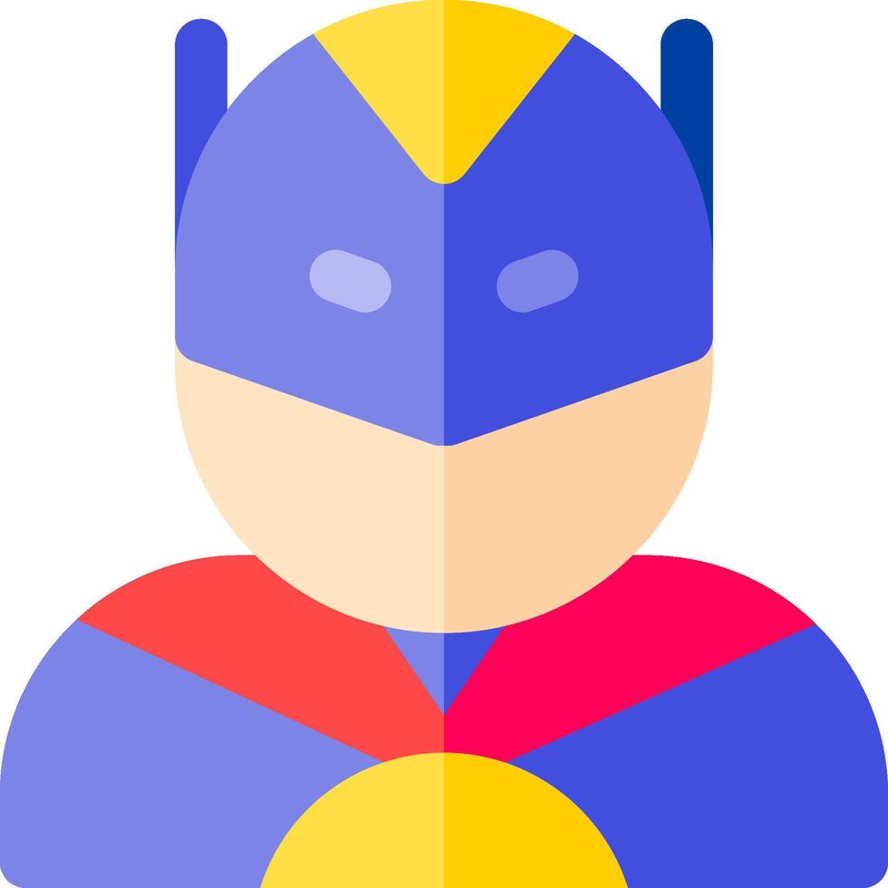 Superhero avatar icon vector