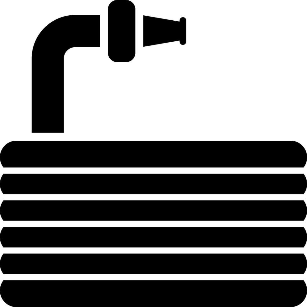 A black and white illustration of a water tank vector
