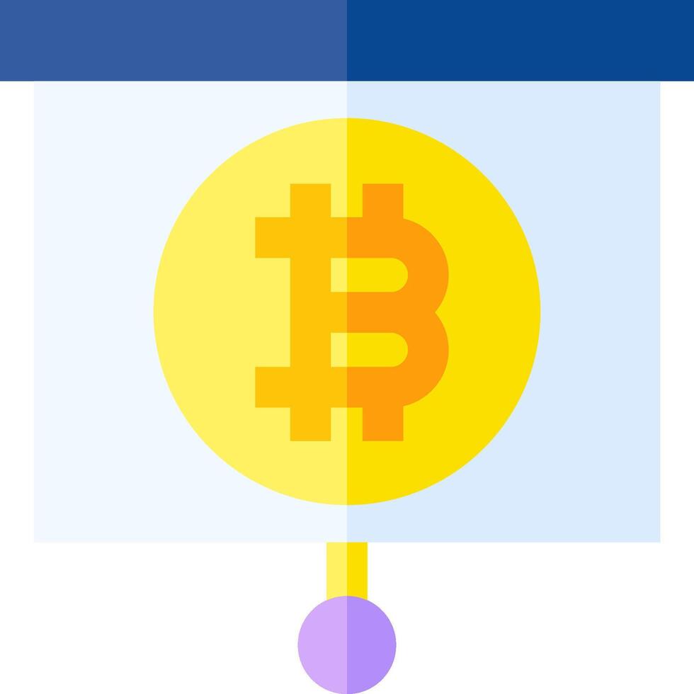 Bitcoin icon on facebook vector