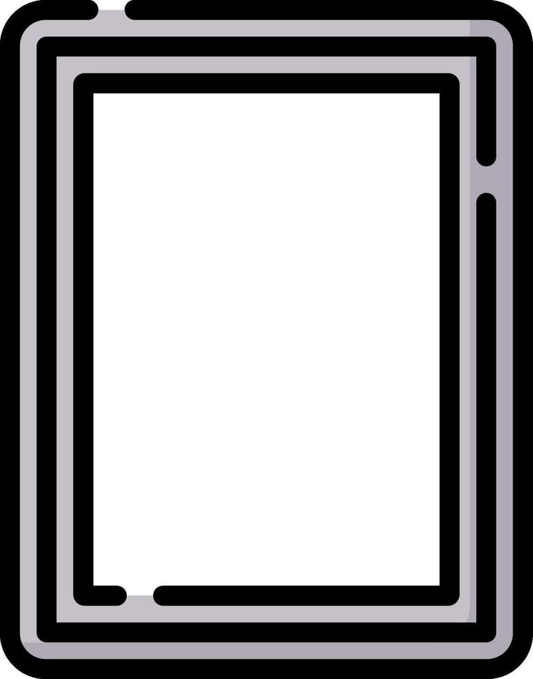 A black and white square with a white border vector