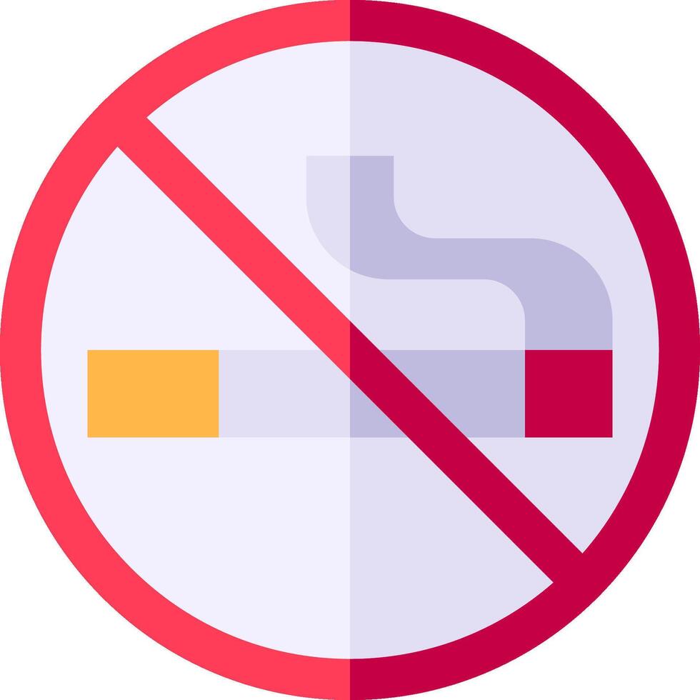 No smoking sign on white background vector