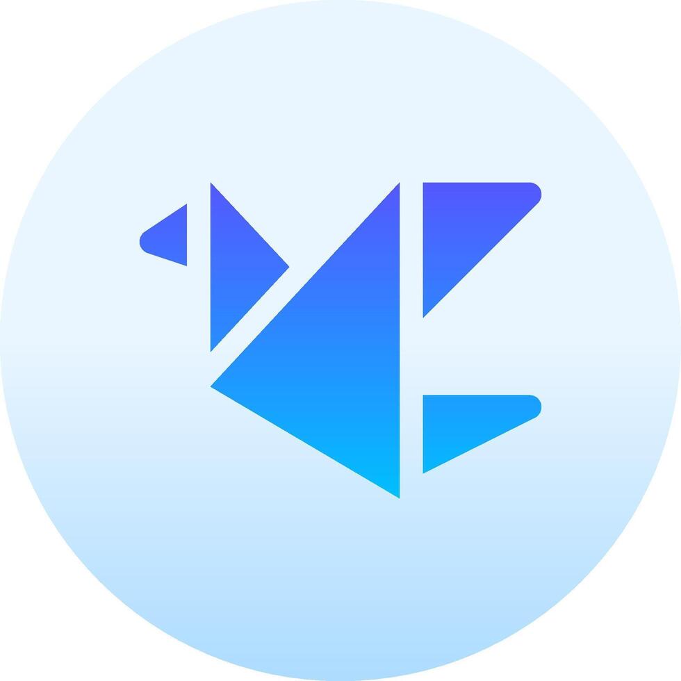 The logo for the app is blue and has a blue bird on it vector