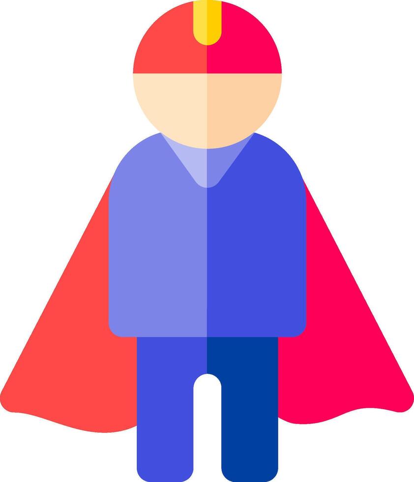 A man in a blue and red cape vector