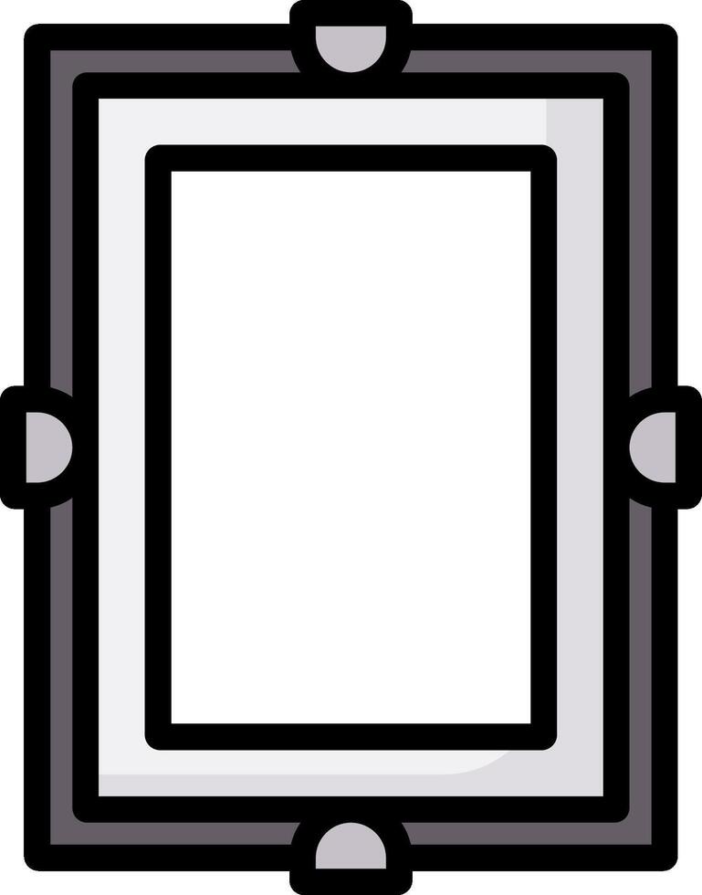 A square frame with a white background vector
