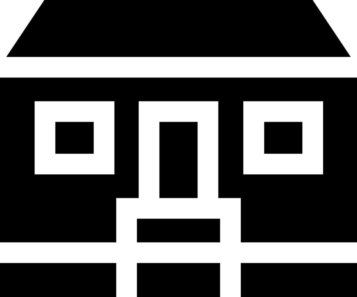 A black and white pixelated house icon vector