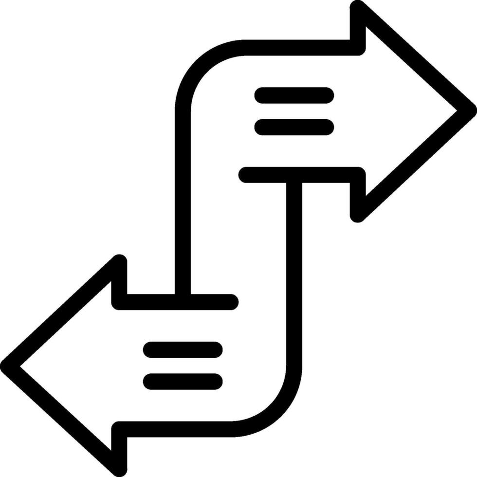 A black and white image of an arrow pointing to the left vector
