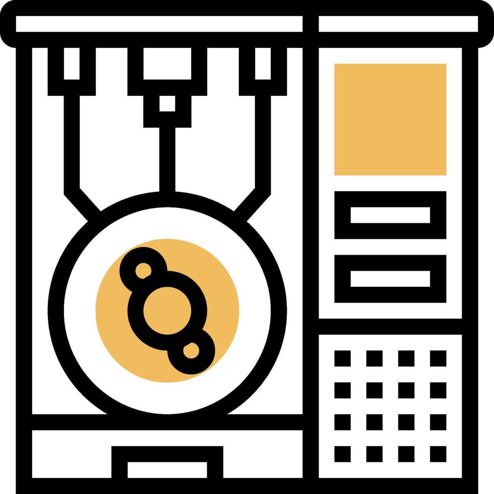 A computer with a disk in it vector