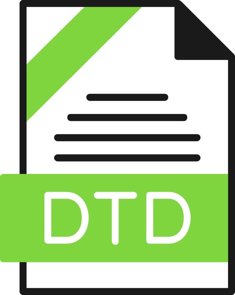DTD Icon Design vector