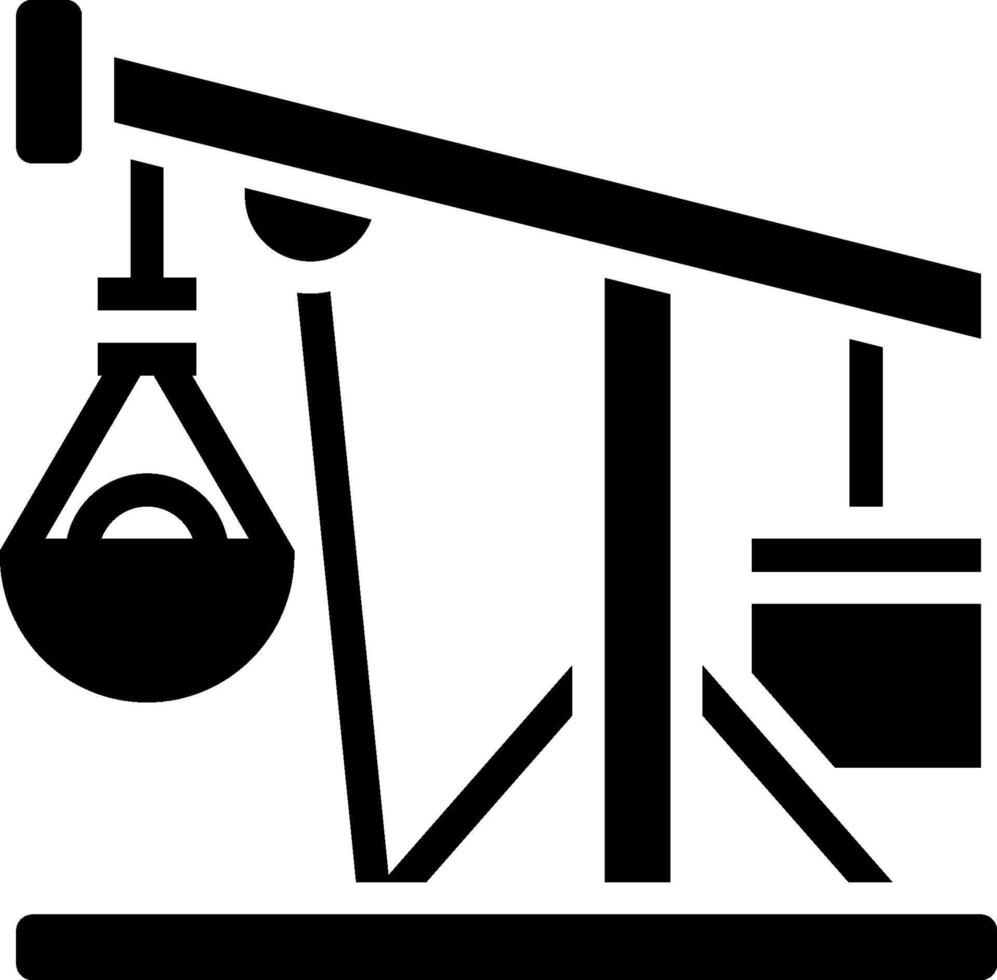 Oil rig icon vector
