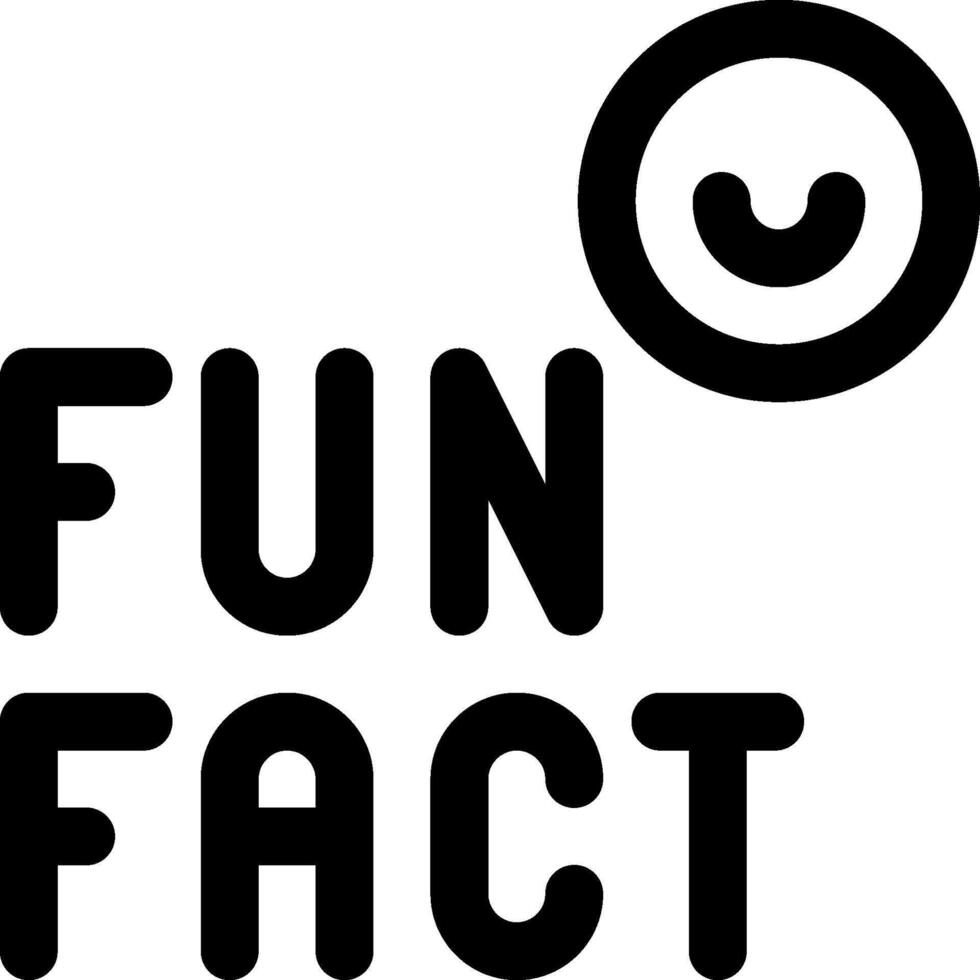 Fun fact logo vector