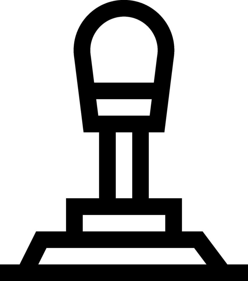 A black and white icon of a microphone vector