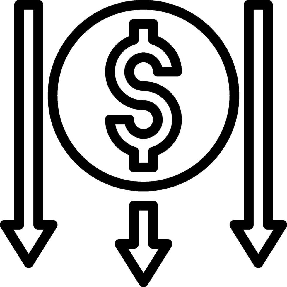 Dollar sign icon illustration vector