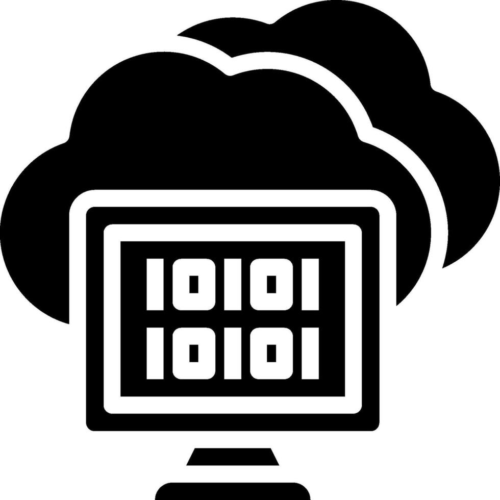Cloud computing icon vector
