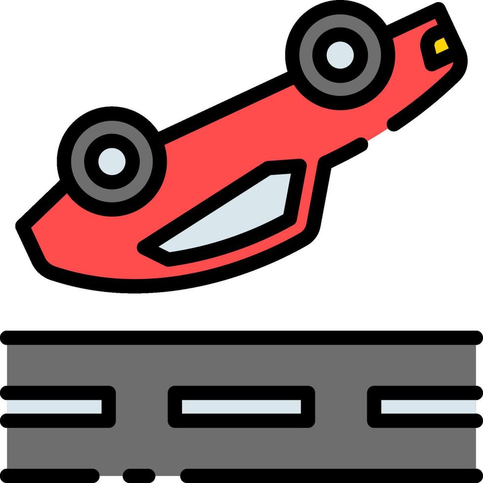 Car crash clipart vector