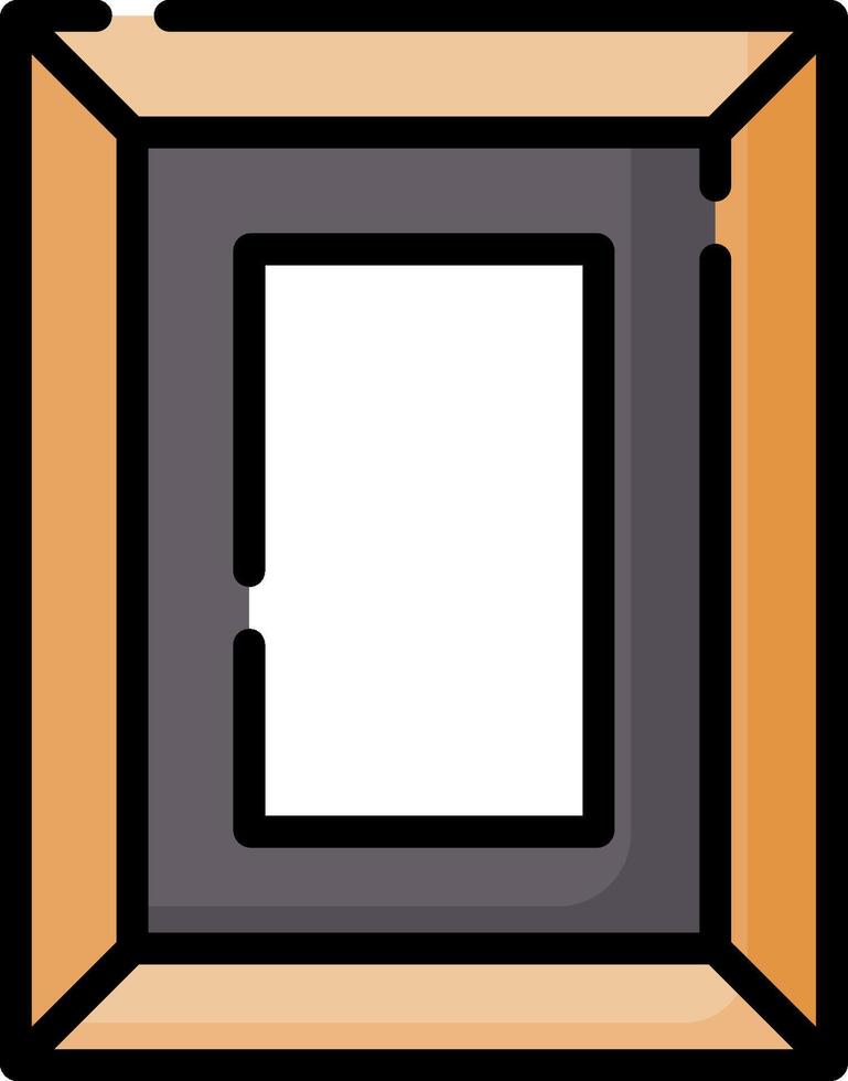 A picture frame with a white background vector