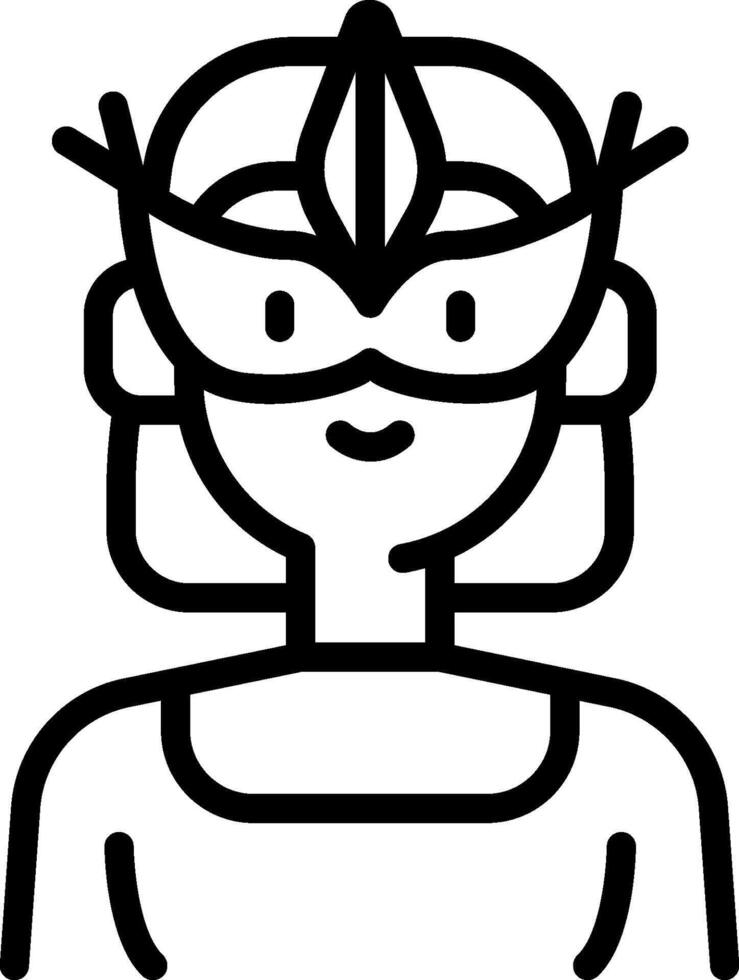 A woman wearing a mask and a hat vector