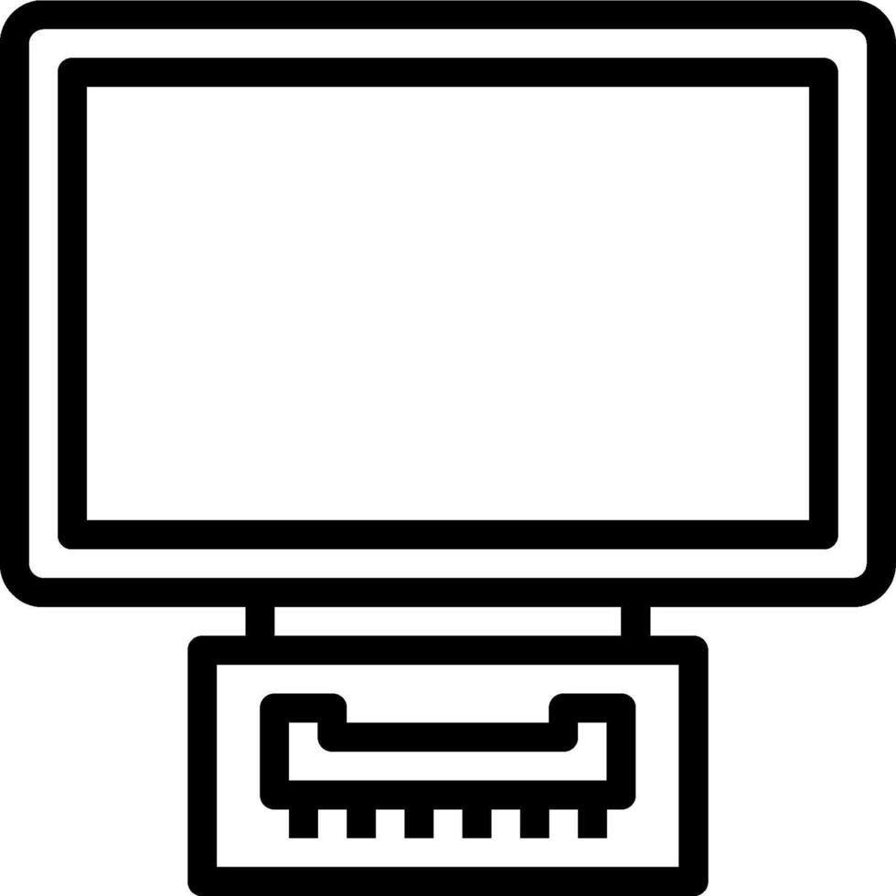 Computer monitor icon vector