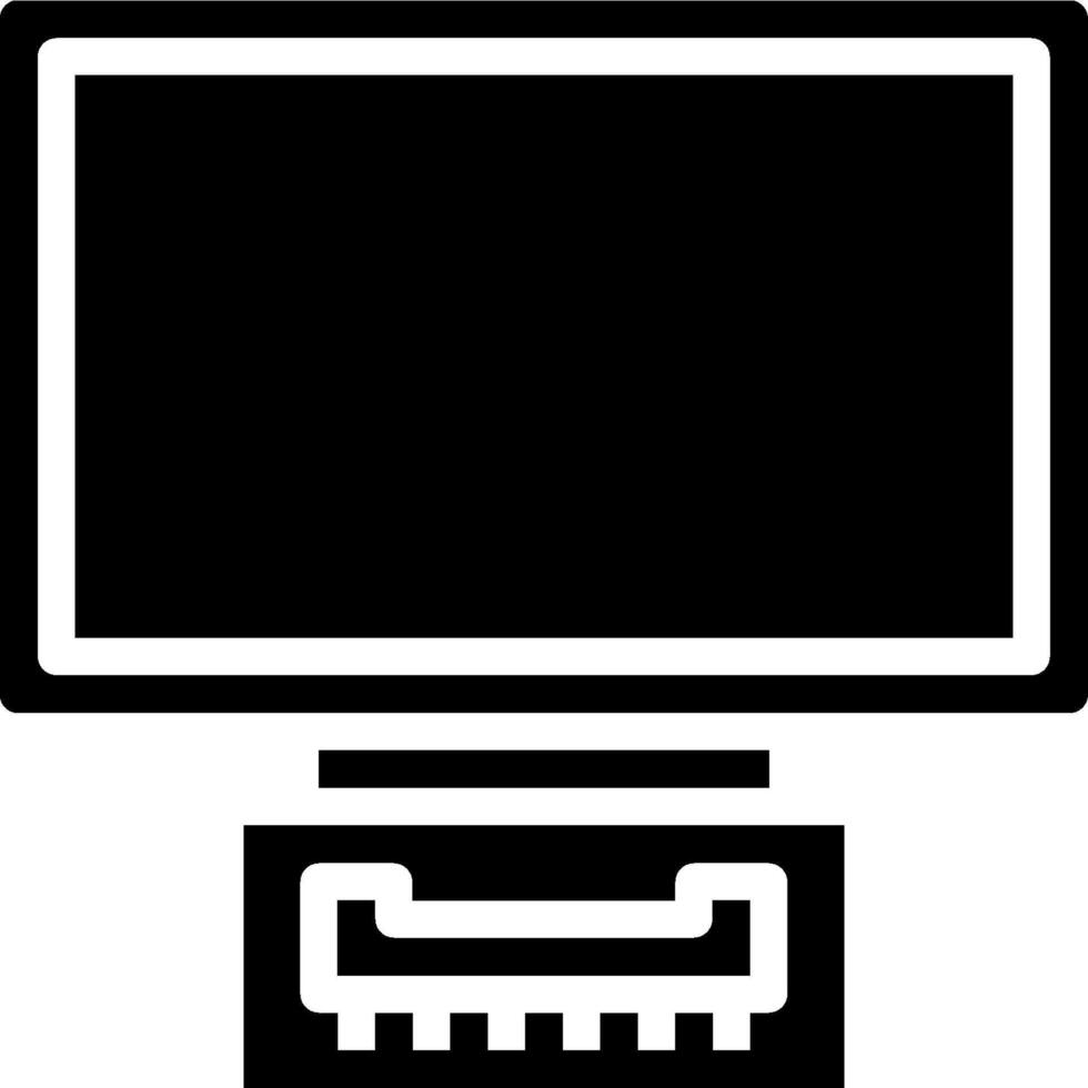 Computer monitor icon illustration vector