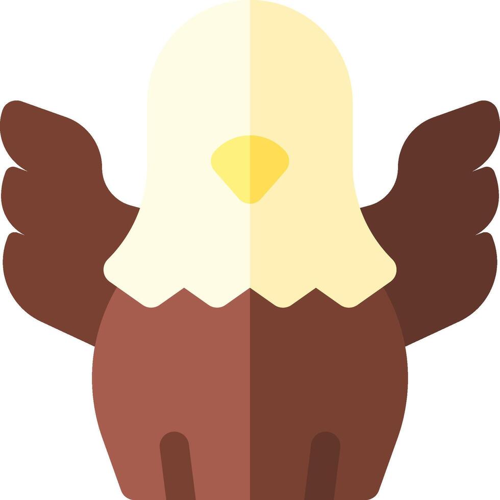 An eagle with wings spread out on a white background vector