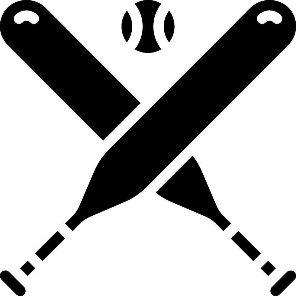 Baseball bat and ball icon vector