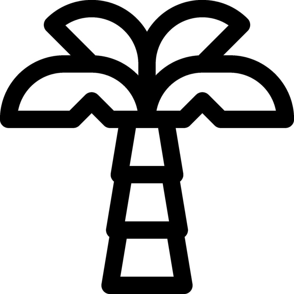 Palm tree icon vector