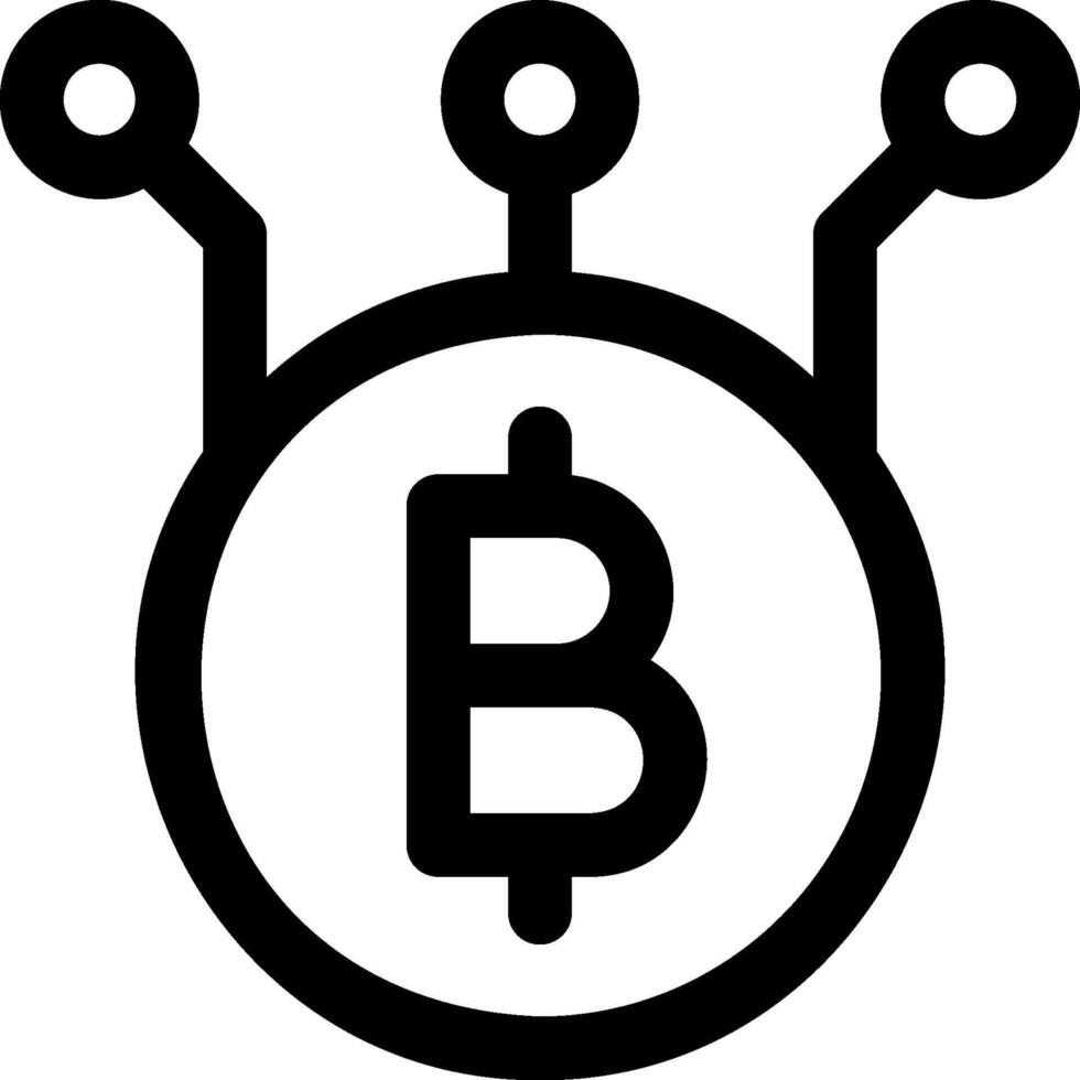 Bitcoin icon illustration vector