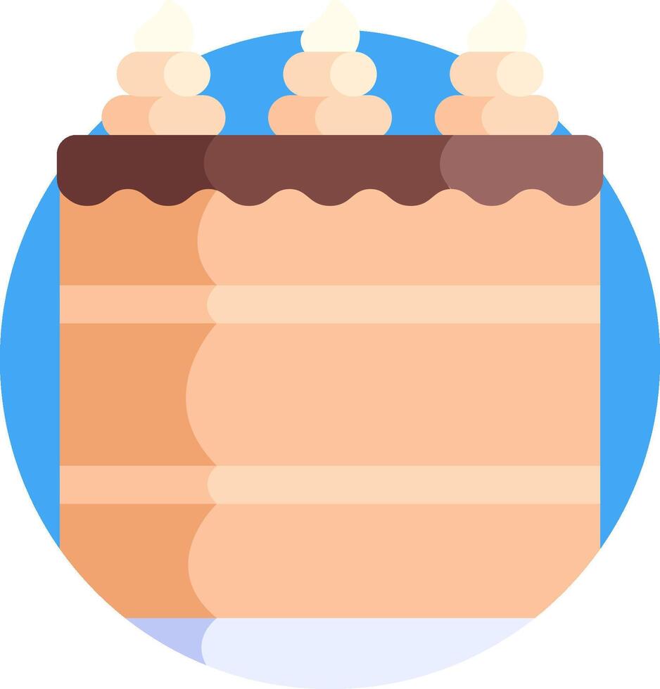 A cake with candles on top of it vector