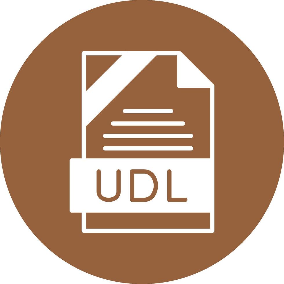 UDL Icon Design vector