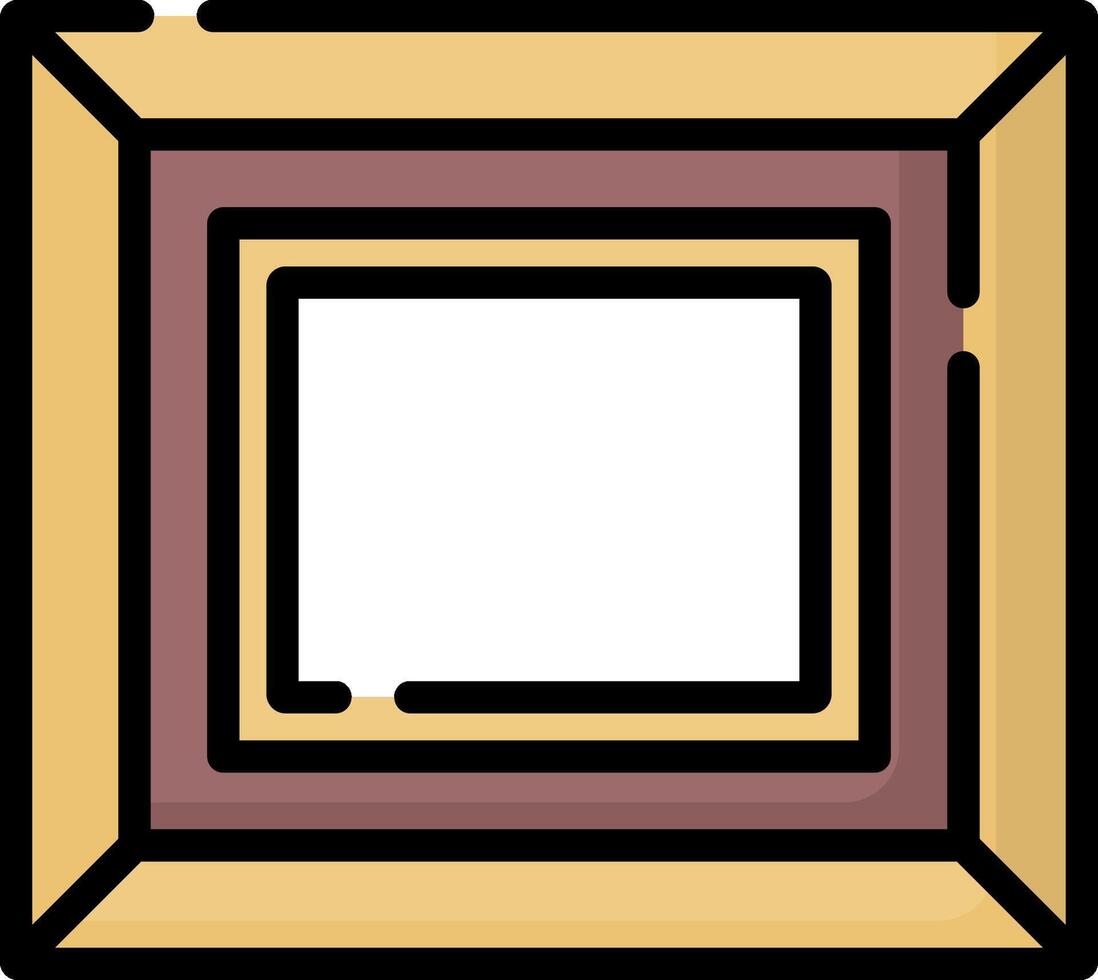A square frame with a white background vector