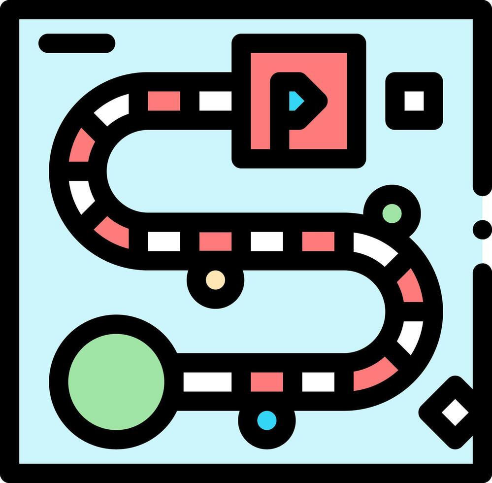 A game with a track and a ball vector