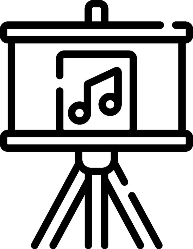Music camera icon illustration vector