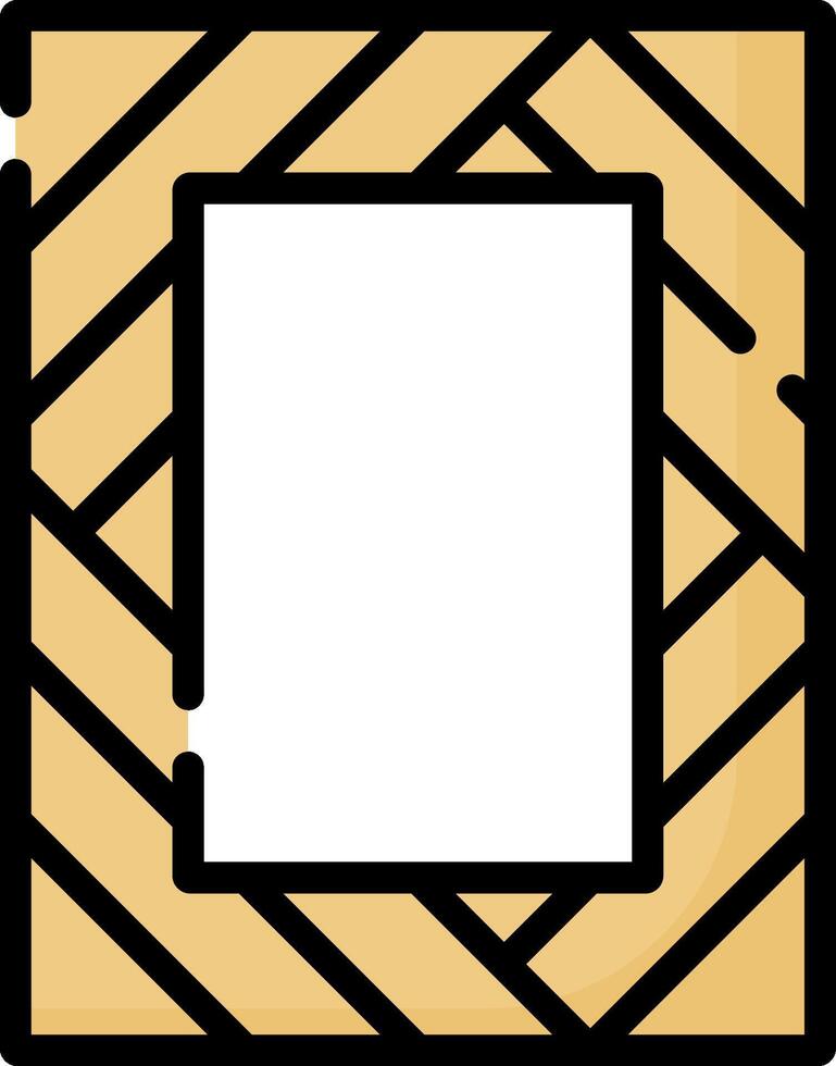 A square frame with a white background vector