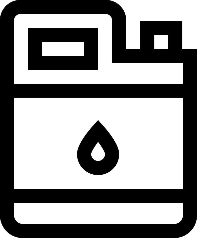 A black and white icon of a car battery vector