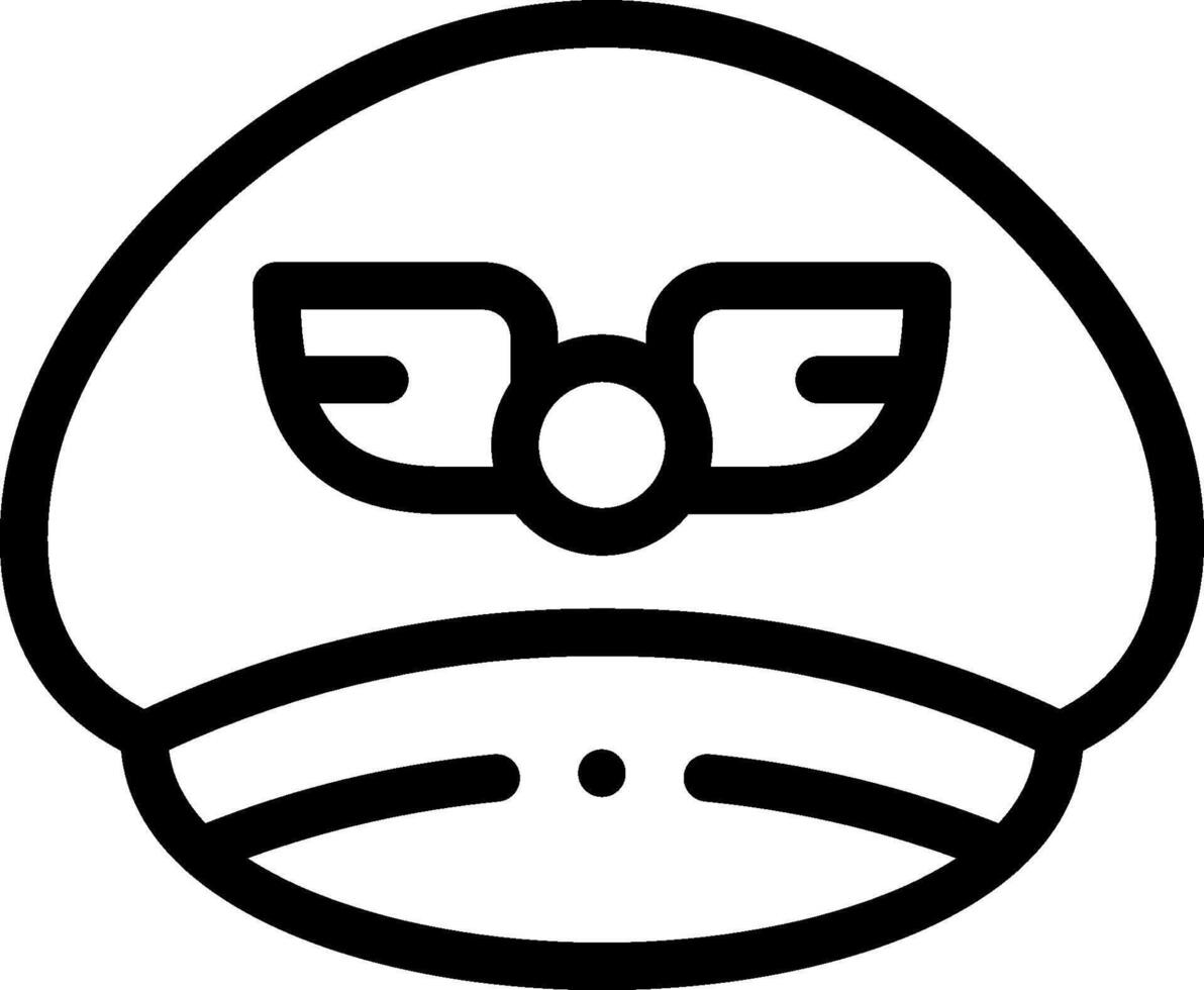 A black and white logo of a helmet vector