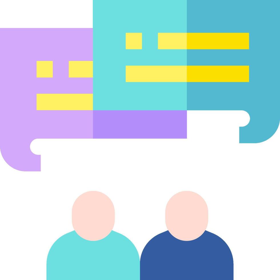 Two People Are Talking To Each Other With Speech Bubbles 50855188 Two People Are Talking To Each Other With Speech Bubbles 50855188