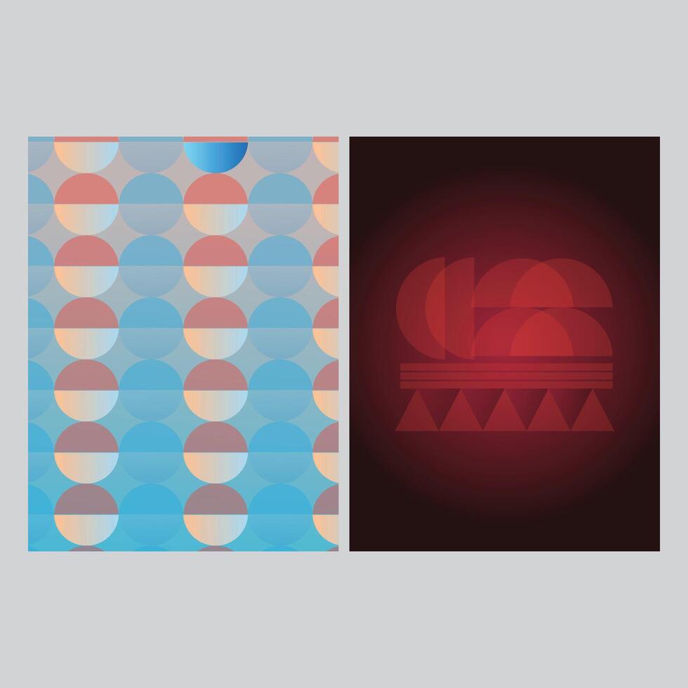 Blurred backgrounds set with modern abstract blurred color gradient vector