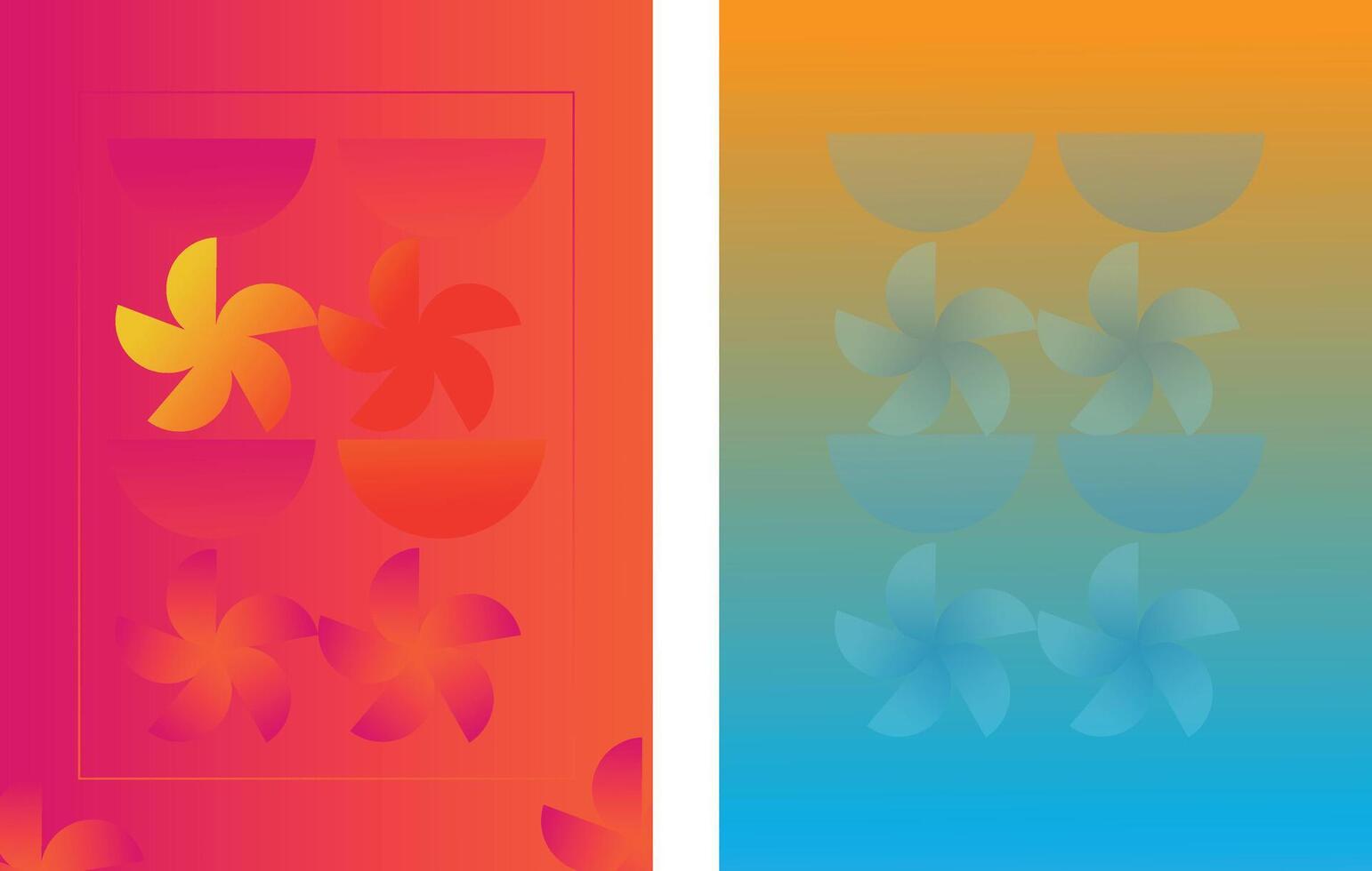Set Of Abstract Creative Backgrounds design vector