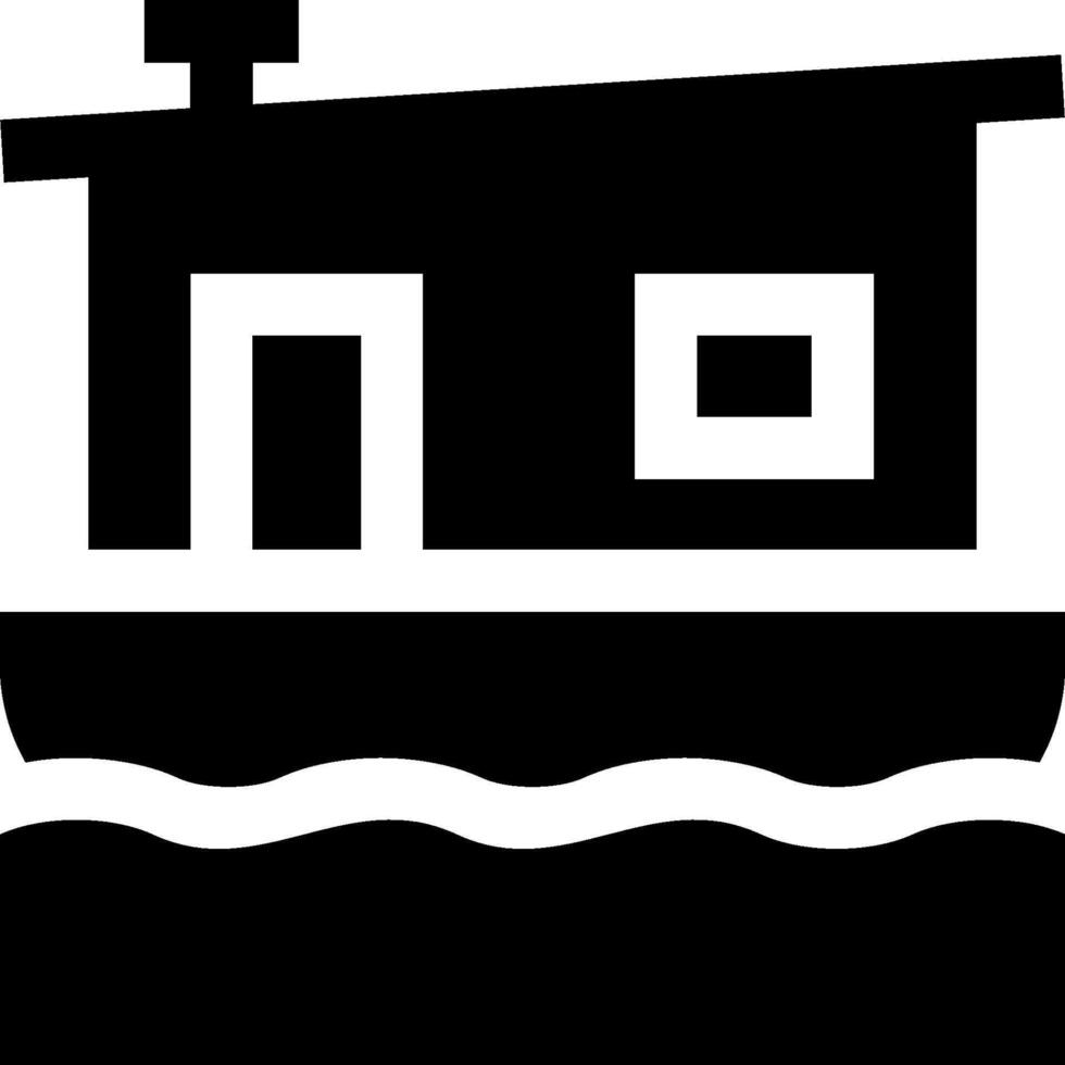 A black and white house icon on a white background vector