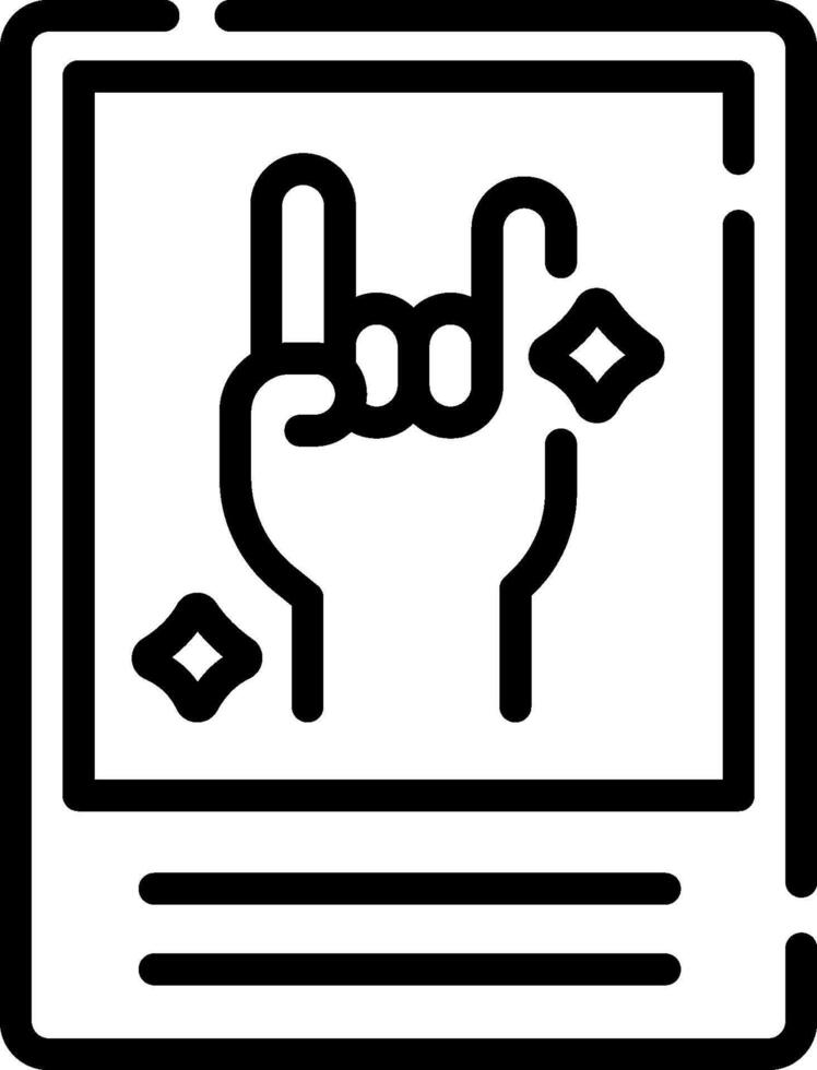 A hand with a rock and roll sign vector