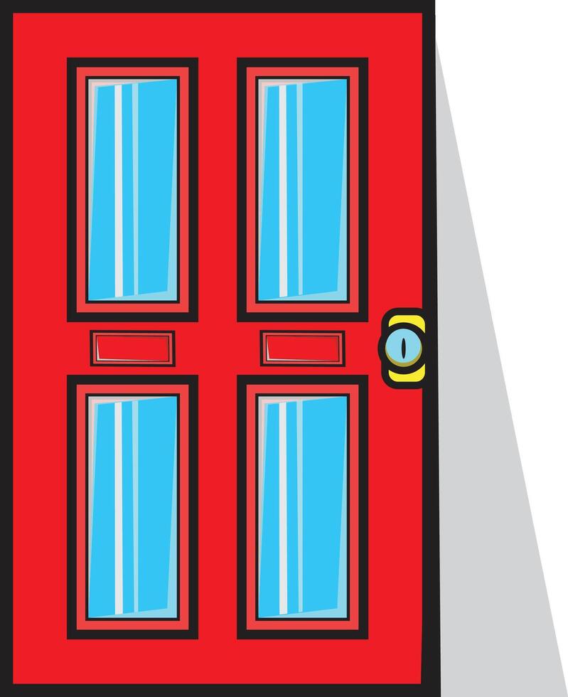 Modern, elegant doors for houses and buildings vector